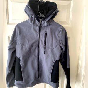 Gray& black youth lightweight jacket. Size-medium